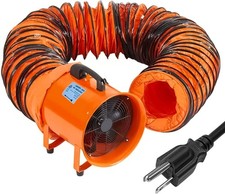 12" Utility Blower Exhaust Fan 3500 CFM Ventilator Portable w/ 16ft Duct Hose