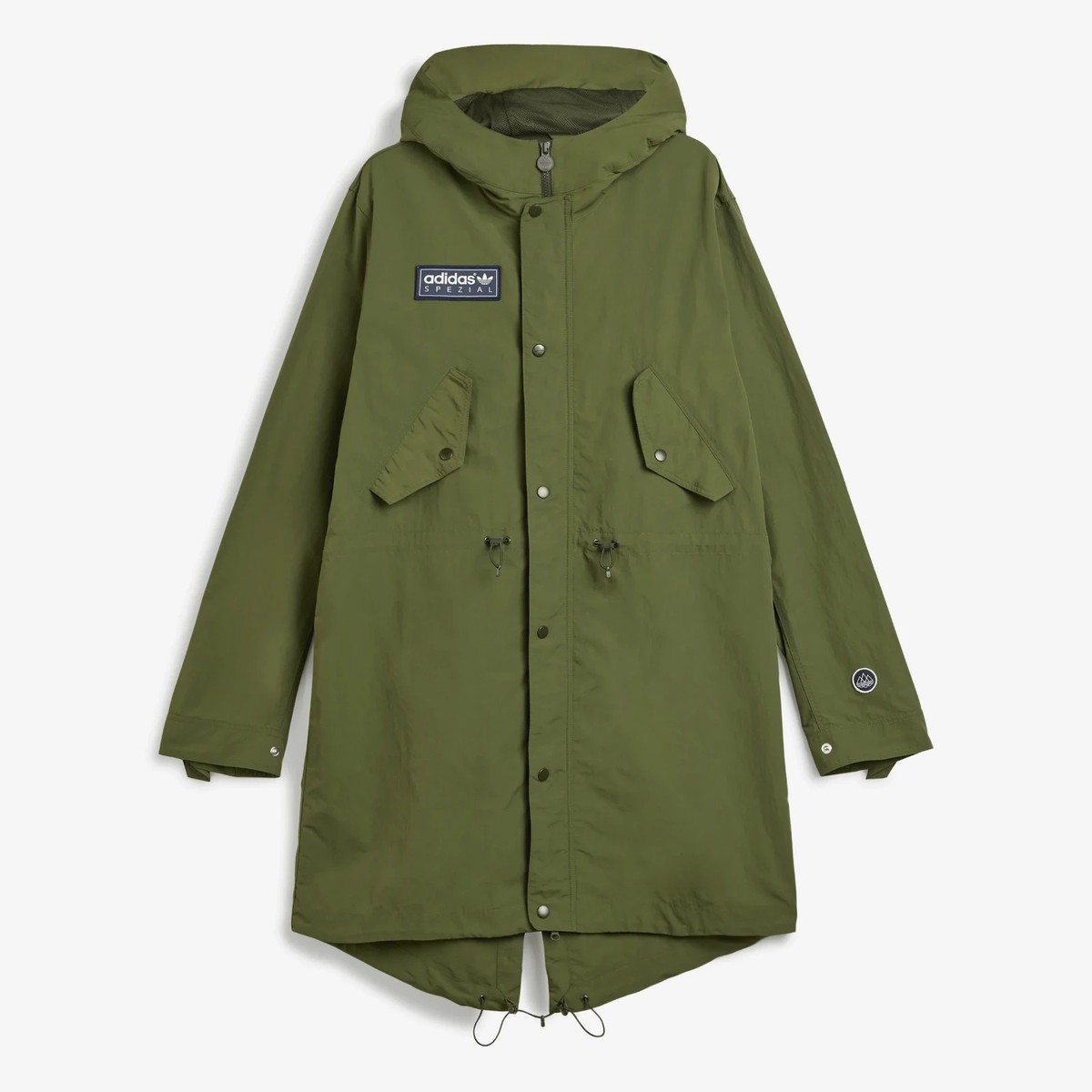 Adidas SPZL / Spezial Halewood Parka Jacket / Coat 'Pine Green