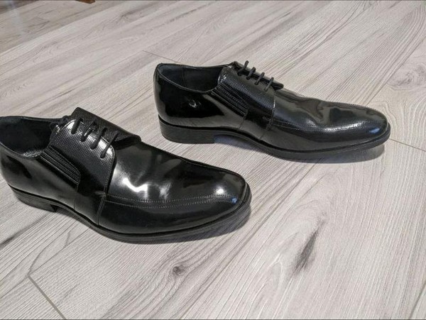 Men Carlo Pignatelli Heels Black Leather 45
