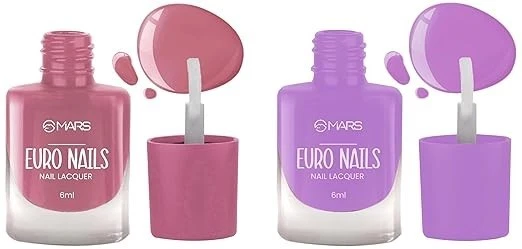 MARS EURO Nail Lacquer | Glossy Gel Finish | Rich Pigmentation | Chip Free | Qui