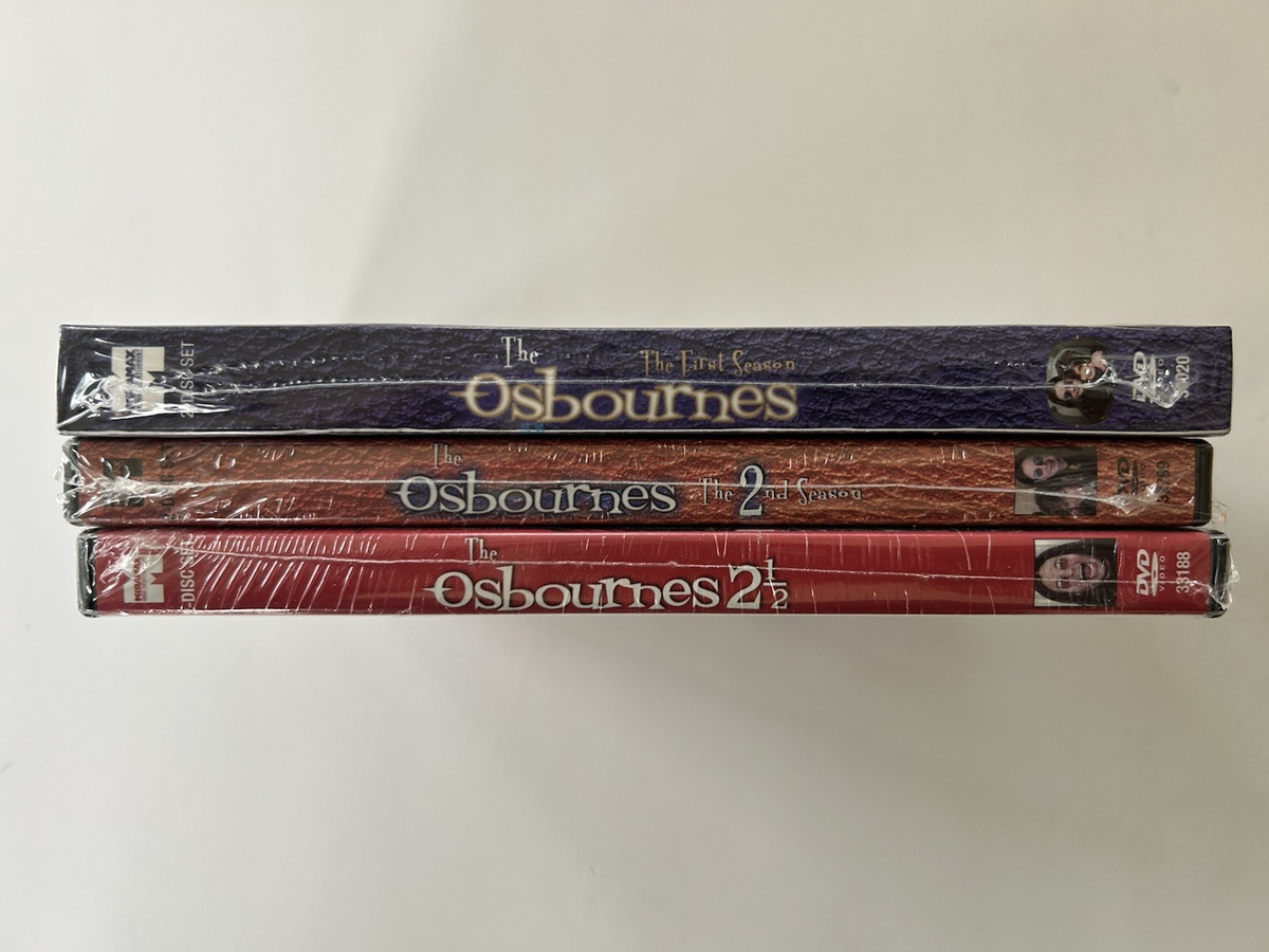 THE OSBOURNES - Brand New - SEASONS 1, 2 & 2 1/2 COMPLETE DVD Ozzy
