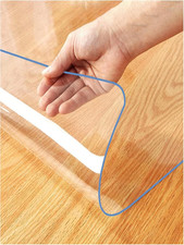 1.5Mm Thick PVC Clear Table Cover Protector Waterproof Desk Pad Heat Resistant
