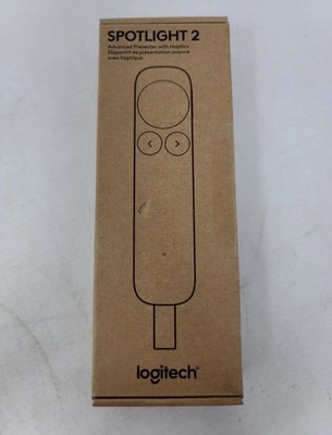 Logitech Spotlight 2 Wireless Bluetooth Laser Pointer Presenter w/ Haptics Black