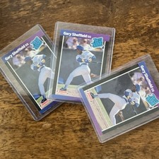 Donruss Rated Rookie Gary Sheffield Baseball Card Lot 3 Cards 1989 Brewers