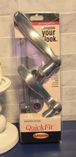 New Sealed Larson QuickFit Storm Door Handle/Set - Brushed Nickel 20297817