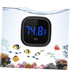 Upgraded Aquarium Thermometer, Digital Fish Tank Thermometer, Large LED Black