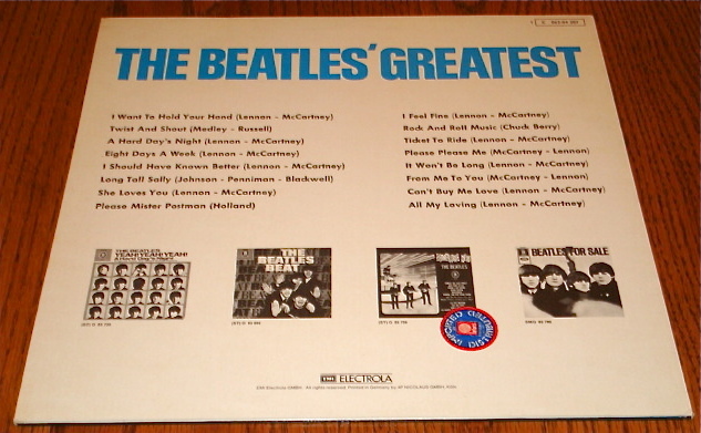 THE BEATLES ~ GREATEST ~ IMPORT LP GERMANY | eBay