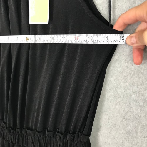 Michael Kors Jumpsuit Damen XS Schwarz Gold Kette Crop Fließend Karriere Kirche 155 $ - Bild 10 von 16