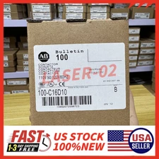 New Factory Sealed Allen-Bradley 100-C16D10 16 AMP 120VAC COIL IEC Contactor