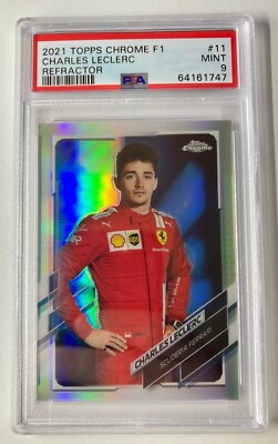 2021 Topps Chrome F1 Charles Leclerc Refractor #11 PSA 9 Formula 1 