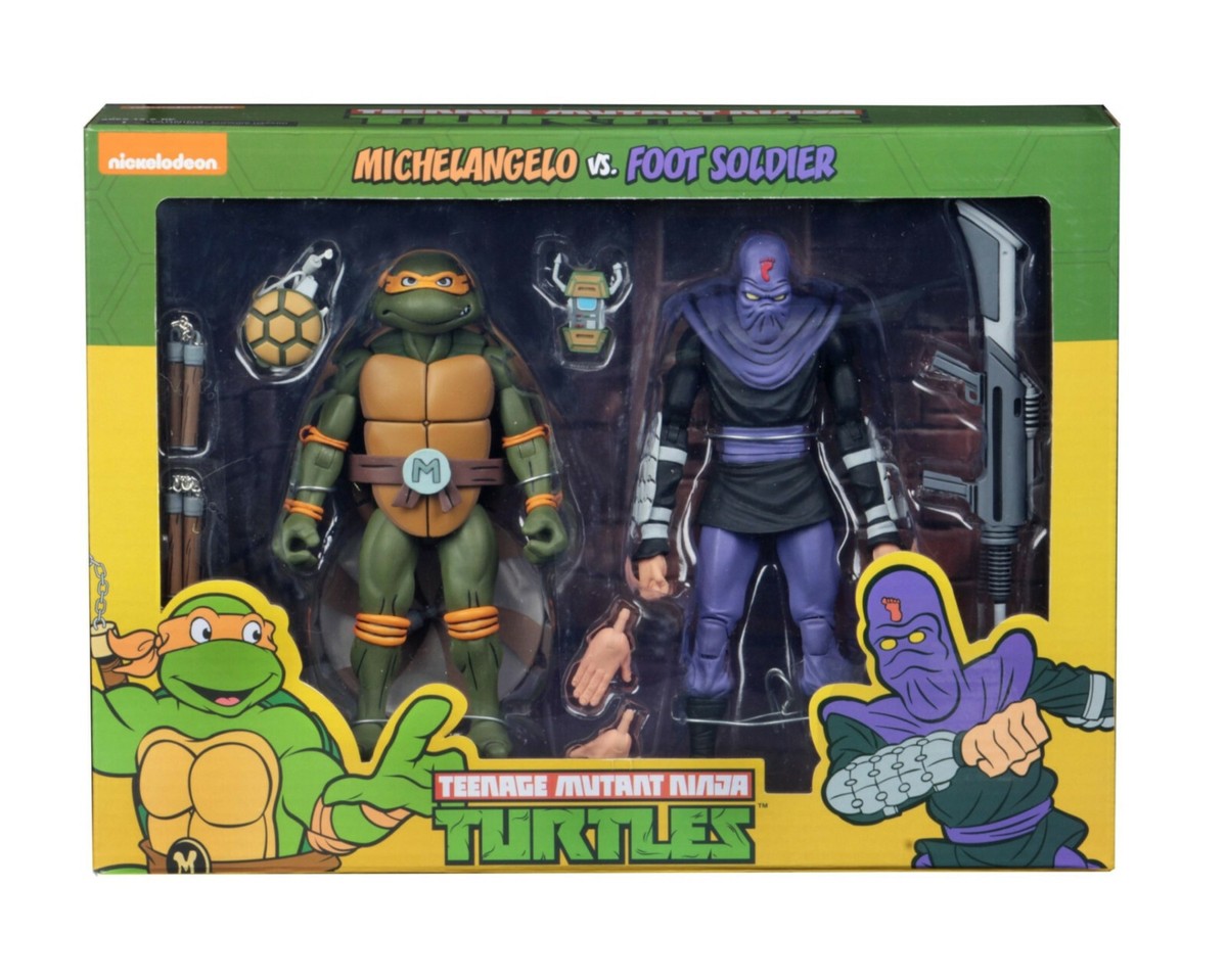 Michelangelo vs Foot Soldier 2-Pack Teenage Mutant Ninja Turtles