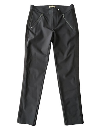 $295 Rebecca Taylor | Gray Black Tuxedo Side Stripe Ava Tech Pant  display picture 1