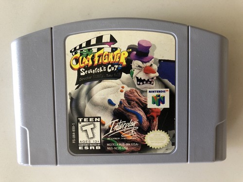 ClayFighter Sculptor's Cut n64 Tested Authentic Nintendo 64 Clay Fighter MINT - Picture 6 of 7