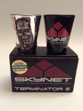 T2 - Terminator 2 - Skynet - Shot Glass ( X 2 )