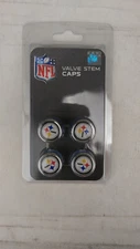 New NFL Car Truck Chrome Finish Tire Valve Stem Caps Covers Pittsburgh Steelers