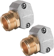 Garden Hose Repair Fittings, Zinc and Aluminum Male Hose End Water Hose Repai...