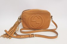 Authentic GUCCI Soho Leather Shoulder Bag 31312