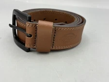 Dickies Dress Belt Men's Size 46 Brown Leather Adjustable Fit Casual Formal Wear
