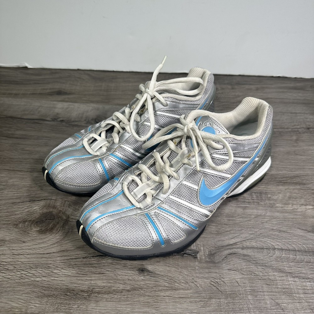 Nike Size 7.5 Max Air Athletic Women's Shoes Grey and Teal 2006 Workout Training