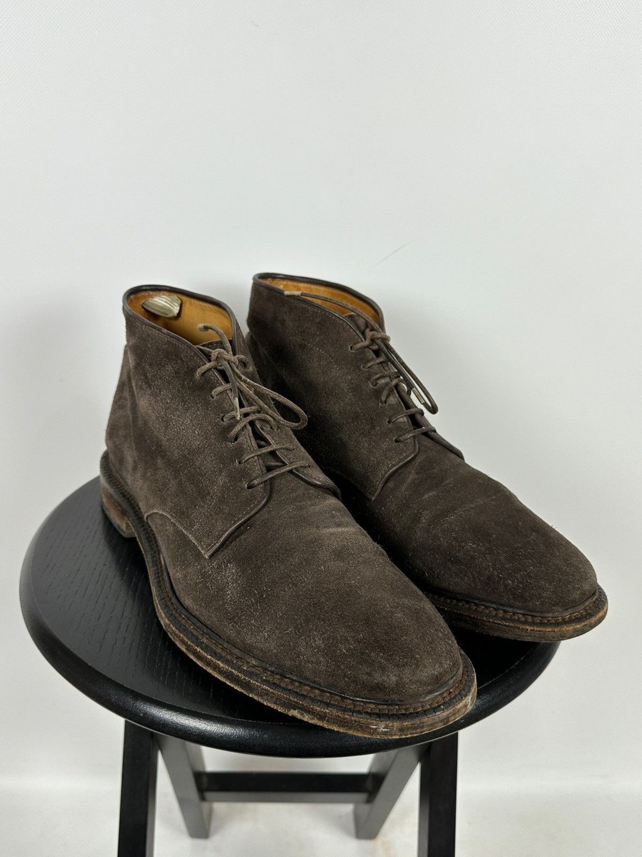 Men's Officine Creative Desert Brown Suede Boots Size 46 EUR