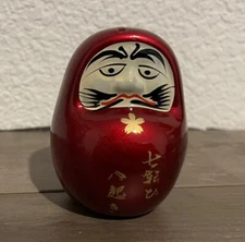 Vintage Mid Century Modern Single Pepper Shaker Red Asian Man Replacement