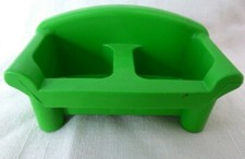Vintage Sesame Street couch part piece Toy Playset Furniture 1984 CBS Green vtg