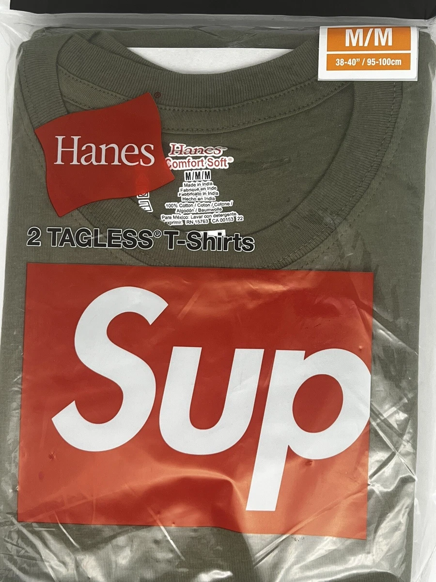 Supreme Hanes Tagless Tee - 1 T-Shirt Only) Auth &amp; NEW | eBay