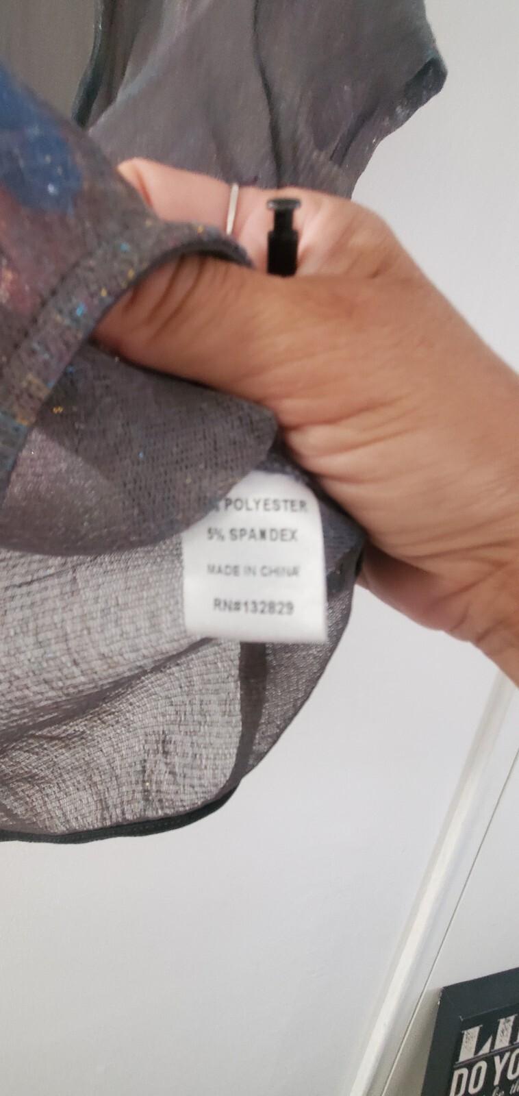 superdown Rainbow Metallic Crop Top  Glittery XS … - image 5