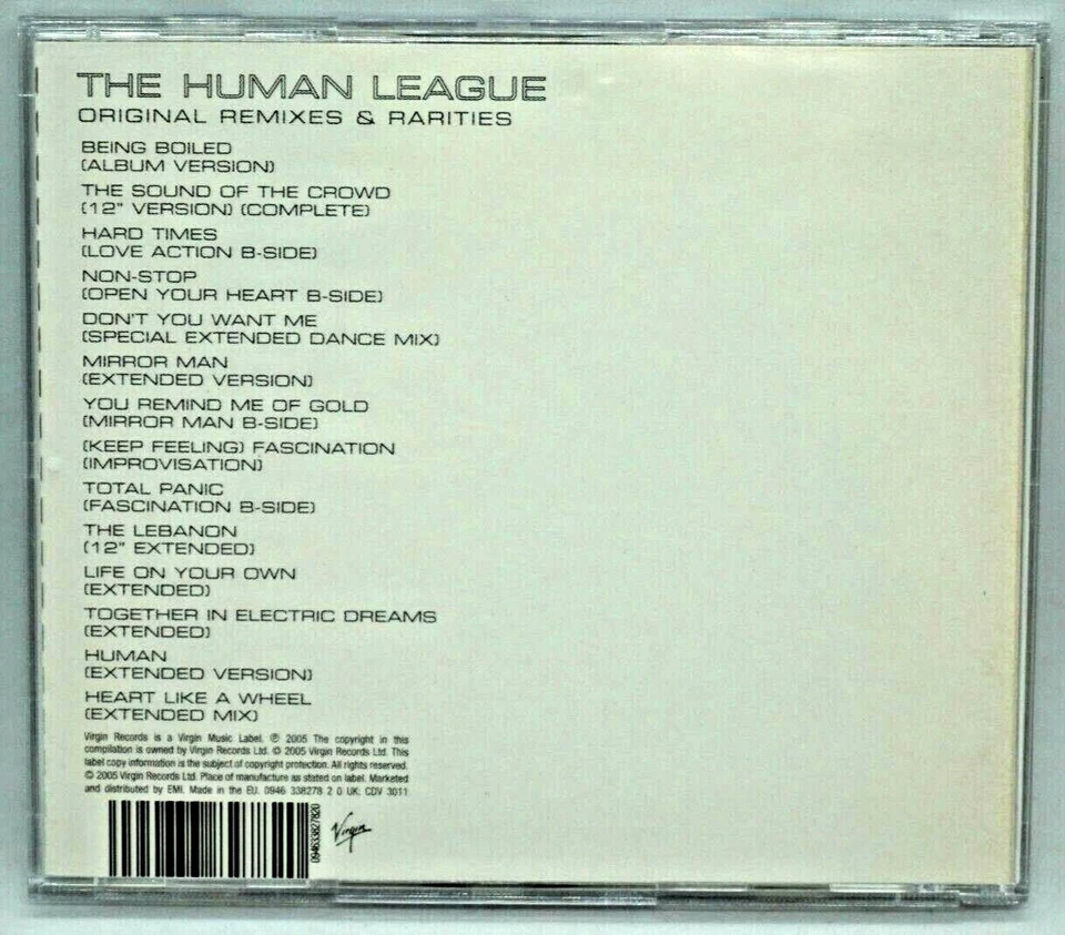 The Human League : Original Remixes & Rarities CD Album - Philip Oakley - HTF - Image 2 of 3