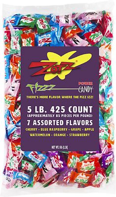 Fizzy Bulk Candy Assorted 425 Units- Hard Candy Individually Wrapped- Assorte...