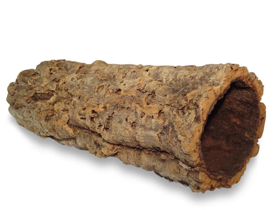 KORK DEKO Kork Röhre: Naturkork, Kork Rinde, Vögel | gereinigt | ca. 30 cm lang, ⌀=11-14cm