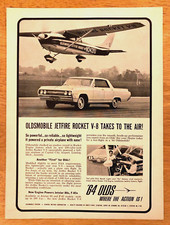 1964 Olds Jetfire Rocket V8 Hardtop Sedanvintage Oldsmobile Magazine Print Ad