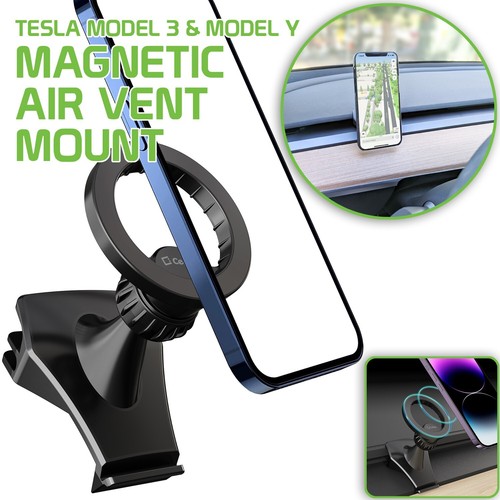 Support de support de téléphone portable magnétique Tesla Model 3 et Tesla Y - support d'évent d'air de voiture - Photo 1 sur 13