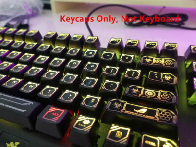 Kcnsieou 8 Tasti Bella Doppia Retroilluminato Aggiunte Keycaps Keycaps Per Corsair STRAFE K65 K70