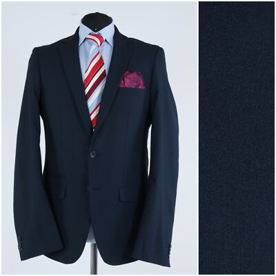 Herren Slim Fit Blazer 42R UK Größe BOGIE Marineblau Freizeit Sport Mantel Jacke