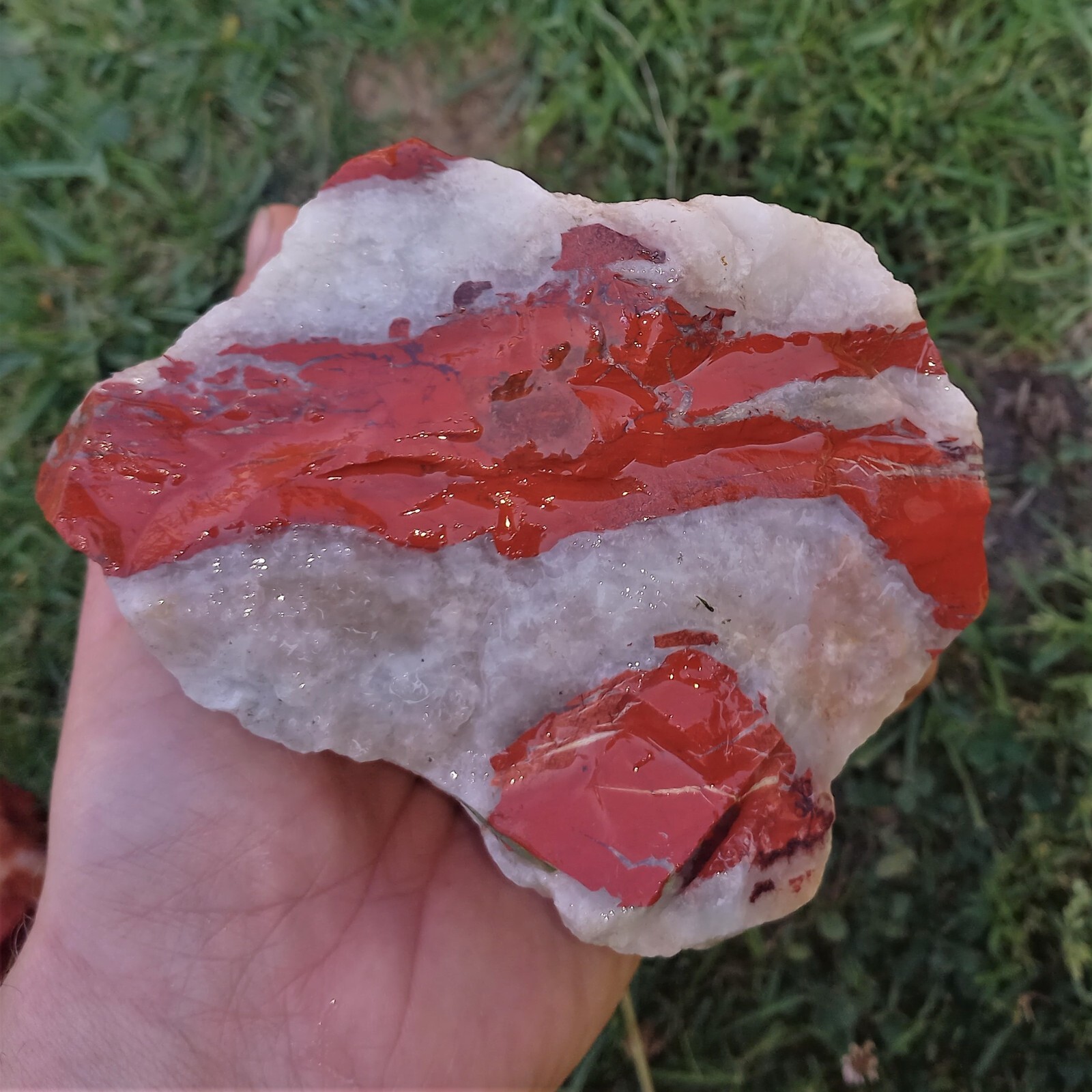 edler Roter Jaspis Buntjaspis Red Jasper Zen Winter Garten 1,0 Kg Harmonie Nr.F