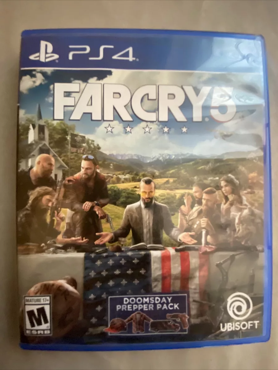 Far Cry 5 Sony PlayStation 4 PS4 Game + Doomsday Prepper Pack