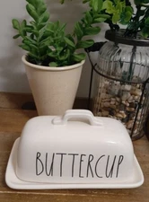 Rae Dunn Large Butter Dish Covered Buttercup NEW w/Tag
