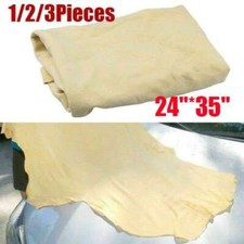 Natural Chamois Leather Car Drying Towel Shammy Cleaning Cloth Absorbent 24" 35"