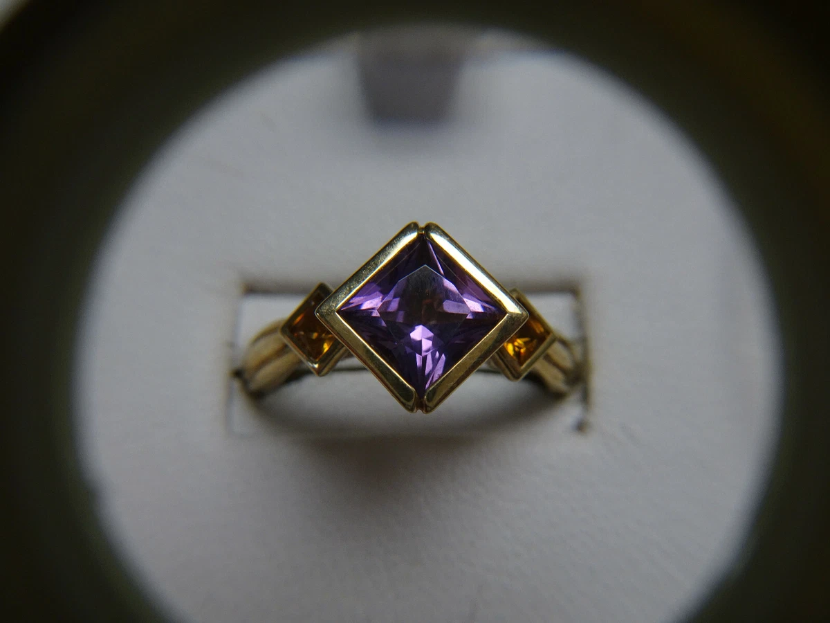 Amethyst and deals citrine ring