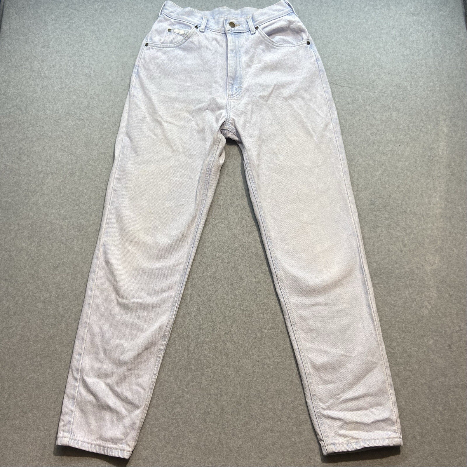Vintage Lee Mom Jeans High Rise Straight Light Wash USA Made Size 10 Petite-image