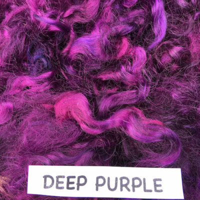 Hand Dyed MOHAIR Adult Locks ASSORTED COLORS Spin Yarn, add to Felt Craft BTO