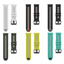 Multicolour Silicone Two-Piece Watch Strap Watch Band For Garmin Fenix7/6/5plus