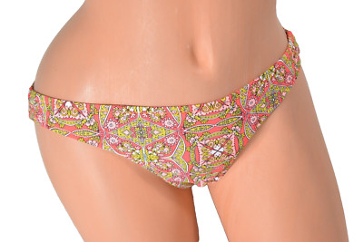 Women's VOLCOM Multicolored Just Add Water Bikini Bottom Size L NWT