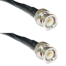 RFC195 Silver BNC MALE to BNC MALE Coax RF Cable USA Lot