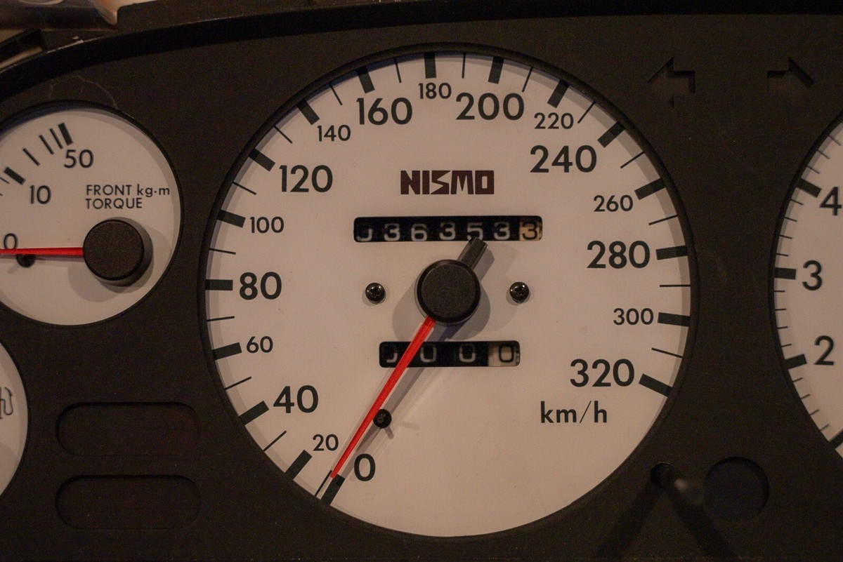 Old Logo Nismo R32 Skyline GTR 320KM 11k RPM Gauge White face | eBay