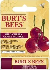 Genuine Burt's Bees Wild Cherry Lip Balm 4.25g NEW SEALED UK STOCK