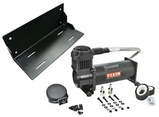 Black Viair 444c Single 12 Volt 200 psi Compressor with Mounting Bracket