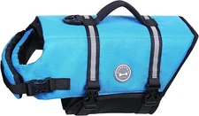 Vivaglory Ripstop Dog Life Vest Reflective Adjustable Life Jacket for Dogs