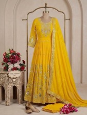 GOWN PAKISTANI INDIAN WEDDING SALWAR KAMEEZ PARTY WEAR NEW DRESS BOLLYWOOD SUIT
